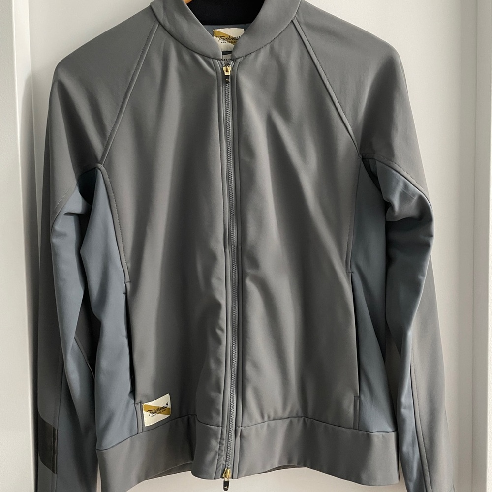 Tracksmith Gray NDO (no days off) Jacket with Merino Wool